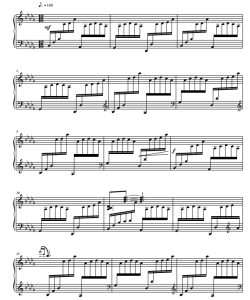 溺水小刀 钢琴独奏谱  有试听-云音圈