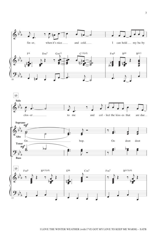 图片[2]-我喜欢冬日天气 赫夫版 SATB 四声部混声 合唱线谱 有试听