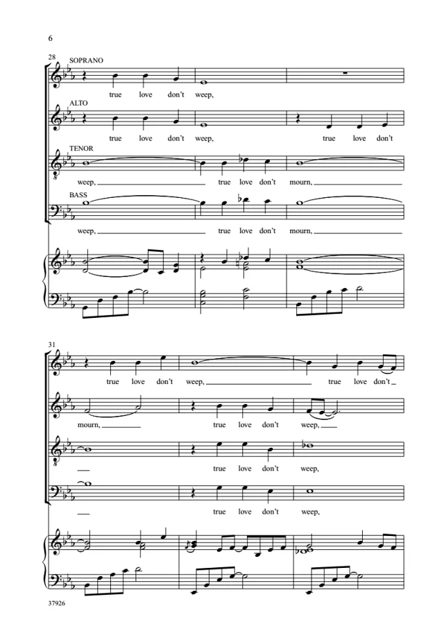 图片[2]-Every Night When the Sun Goes In SATB 四声部混声 合唱线谱  有试听-云音圈