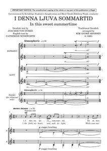 I Denna Ljuva Sommartid 阿卡贝拉 SSAA 四声部无伴奏女声 合唱线谱 有试听-云音圈