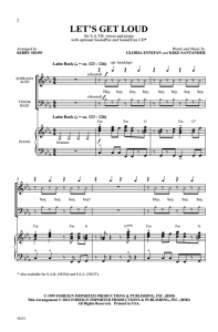 Let's Get Loud SATB 四声部混声 爵士合唱线谱 有试听-云音圈