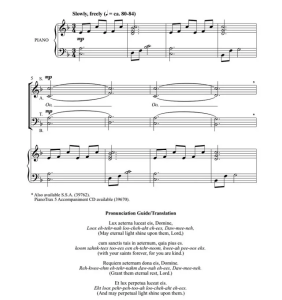 Lux Aeterna 阿尔布雷克特版 SATB 四声部混声 合唱线谱  有试听-云音圈