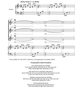 Lux Aeterna 阿尔布雷克特版 SSA 三声部童声女声 合唱线谱 有试听-云音圈