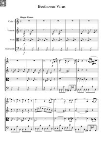 贝多芬病毒  弦乐四重奏总分谱  有试听-云音圈