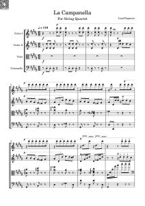 钟 弦乐四重奏总谱+分谱 有试听-云音圈