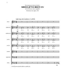 Should've Been Us 阿卡贝拉 SATB 四声部混声无伴奏 合唱线谱  有试听-云音圈