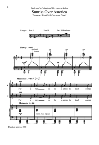 Sunrise over America SAB 三声部混声 合唱线谱  有试听-云音圈