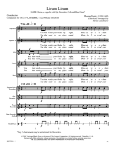 Lirum Lirum 阿卡贝拉 SSATB 五声部混声无伴奏 合唱线谱 有试听-云音圈