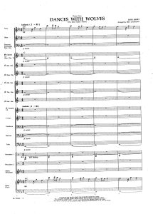 与狼共舞  交响管乐合奏 1.5级  总分谱  有试听-云音圈