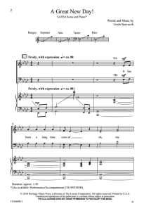 伟大的新一天 SATB 四声部混声+钢琴谱 合唱线谱 有试听-云音圈