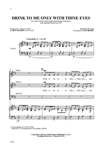 你用秋波向我敬酒 SAB 三声部混声 合唱线谱 有试听-云音圈