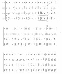 凤阳花鼓主题与变奏 二胡琵琶扬琴古筝四重奏 民乐合奏简线谱 有试听-云音圈