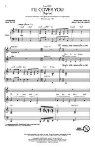 吉屋出租 I'll Cover You (Reprise) SSA 三声部童声女声 合唱线谱 有试听-云音圈