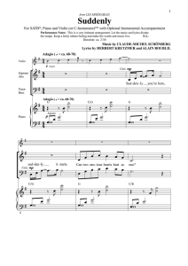 悲惨世界 Suddenly 洛耶斯基版 SATB 四声部混声 合唱线谱-云音圈