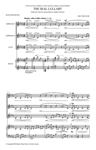 商品为SSA 三声部合唱线谱 海豹摇篮曲 童声女声合唱线谱 有试听-云音圈