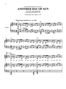 爱乐之城 Another Day of Sun 纳沃德版 SAB 三声部混声 合唱线谱 有试听-云音圈