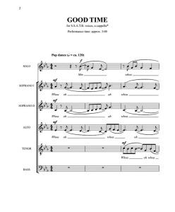 猫头鹰之城 Good Time SSATB 五声部混声无伴奏 迪茨版 阿卡贝拉 合唱线谱  有试听-云音圈