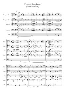 田园交响曲 弥赛亚 亨德尔 铜管五重奏总分谱 2分47 有试听-云音圈