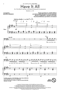 男巫 Have It All SAB 三声部混声 流行合唱线谱 有试听-云音圈