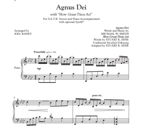 羔羊颂 SATB 四声部混声 合唱线谱 有试听-云音圈