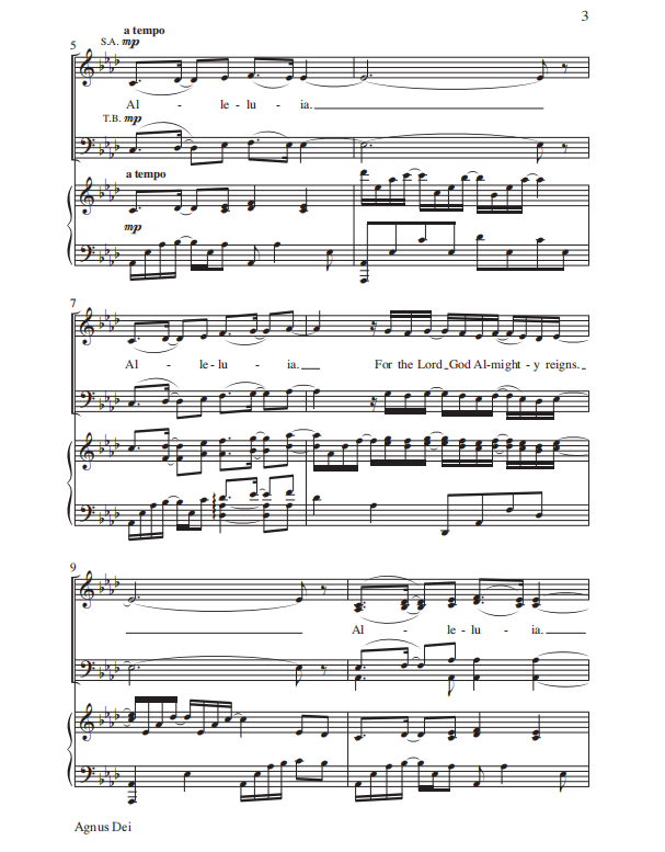 图片[2]-羔羊颂 SATB 四声部混声 合唱线谱 有试听