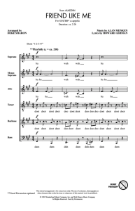 阿拉丁 Friend Like Me 阿卡贝拉 SSATBB 六声部混声无伴奏 合唱线谱 有试听-云音圈