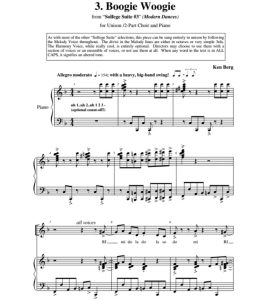 音阶歌3-boogie woogie 贝尔格版 SA 二声部童声女声+钢琴 合唱线谱  有试听-云音圈