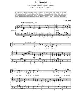 音阶歌3-Tango 贝尔格版 SA 二声部童声女声+钢琴 合唱线谱  有试听-云音圈