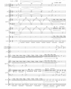 骏马奔驰 洞箫二胡琵琶扬琴古筝五重奏 民乐合奏简线谱  有试听-云音圈