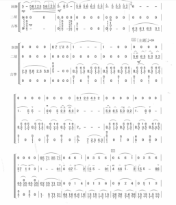 鼓浪屿之波主题变奏曲 洞箫二胡古筝三重奏 民乐合奏简线谱  有试听-云音圈