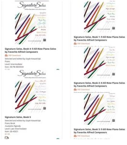 签名独奏金牌曲集 共5本 1~6级 适合比赛 音乐会 教学-云音圈
