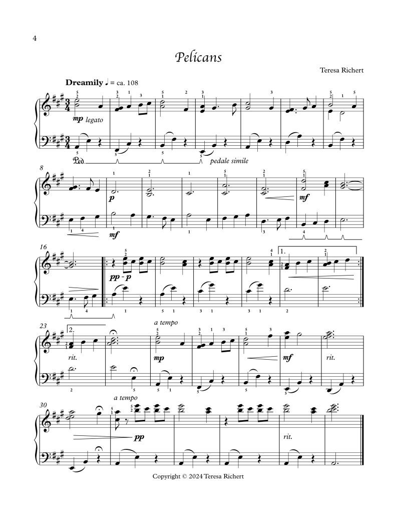 图片[3]-特蕾莎独奏作品集《海边素描》 10首中级钢琴独奏曲集