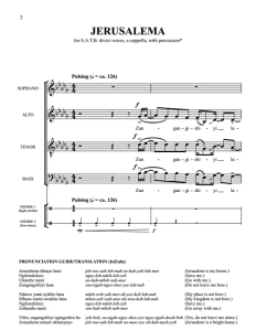 Jerusalema 纳沃德版 阿卡贝拉 SATB 四声部混声无伴奏 打击乐伴奏 合唱线谱 有试听-云音圈