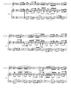 一步之遥  单簧管钢琴总谱  有试听-云音圈