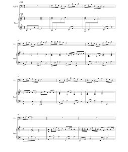 万疆 大提琴钢琴总分谱 G大调 带伴奏音频  有试听-云音圈