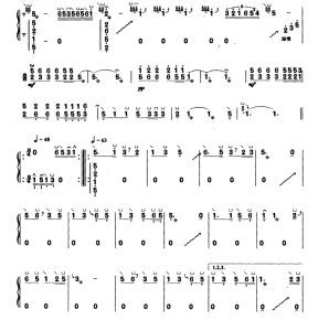 乌苏里船歌 古筝简谱  G调  有试听-云音圈