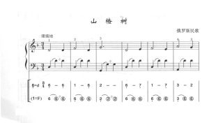 山楂树 手风琴独奏 简谱+线谱  有试听-云音圈