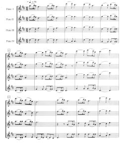 平安夜  长笛四重奏总谱  有试听-云音圈