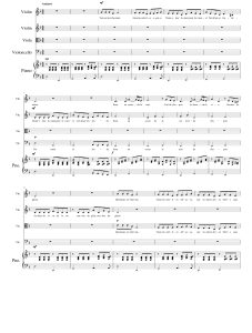 放牛班的春天主题曲   弦乐四重奏+钢琴  总谱+分谱  有试听-云音圈