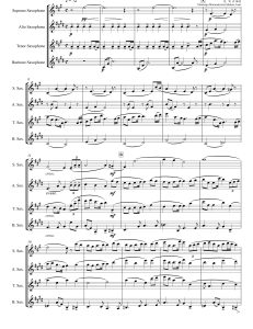 生命的奇迹Song of Life SATB萨克斯四重奏总谱+分谱+MP3  有试听-云音圈