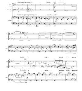 肖邦升C小调夜曲 小提琴大提琴钢琴总谱+分谱  有试听-云音圈