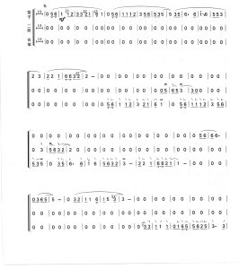 香水有毒  笛子二胡古筝三重奏总谱  D调  3分48秒  简谱+线谱  有试听-云音圈