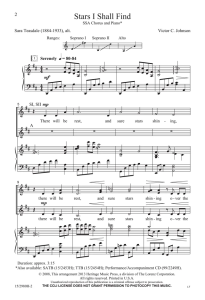 Stars I Shall Find SSA 三声部童声女声 合唱线谱 有试听-云音圈