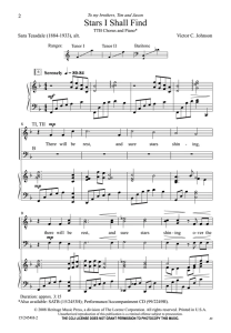 Stars I Shall Find TTB 三声部男声 合唱线谱 有试听-云音圈