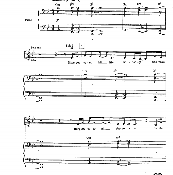You Will Be Found SATB 四声部混声 合唱线谱