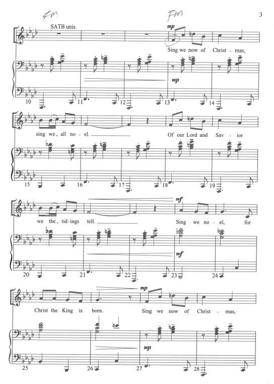 图片[2]-sing we now of christmas SATB 四声部混声 合唱线谱