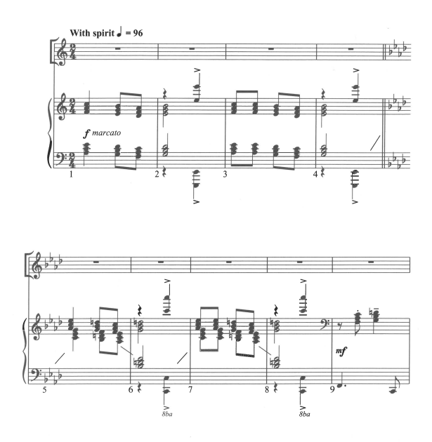 sing we now of christmas SATB 四声部混声 合唱线谱