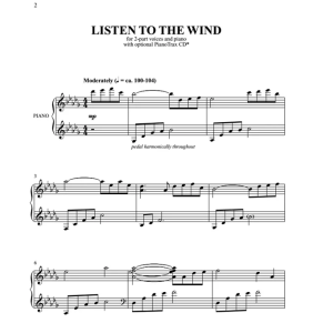 且听风吟 瓦戈纳版 SA 二声部童声女声+钢琴 合唱线谱 有试听-云音圈