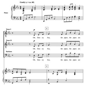 丹尼男孩 朱诺版 TTB 三声部男声 合唱线谱 有试听-云音圈