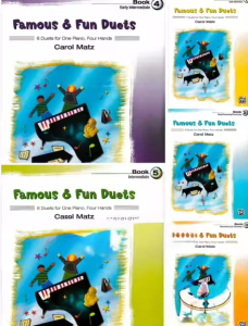 卡罗尔·玛特兹著名有趣钢琴四手联弹 全5册 可搭配小汤使用-云音圈